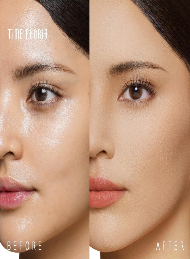 TIMEPHORIA Timeless Optima Cover-Blur Skin Perfection Powder Foundation - Full Coverage, Blur Matte Finish, 16H Oil Control, Non-Comedogenic, with Double-Sided Applicator (03 Fawn) - Image 5